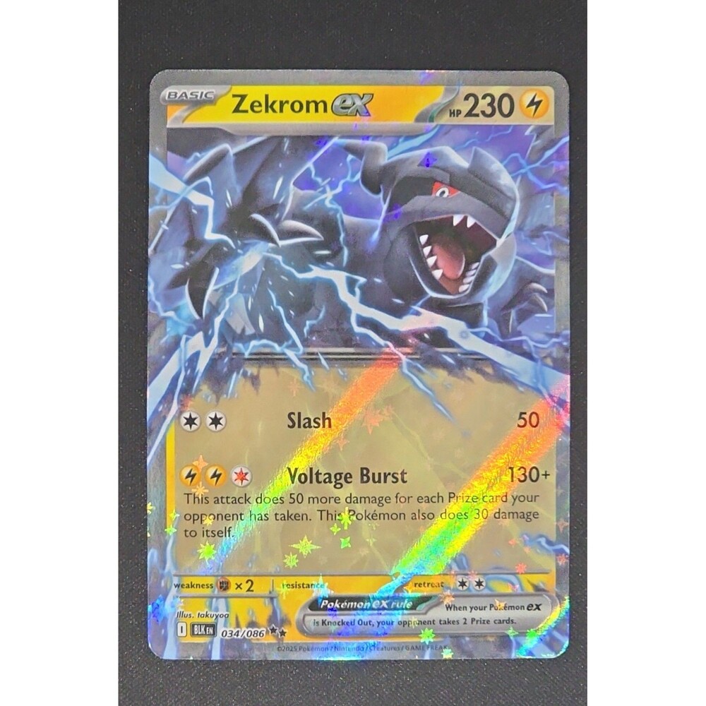 Zekrom ex 034/086 Sv: Black Bolt Holo Pokemon